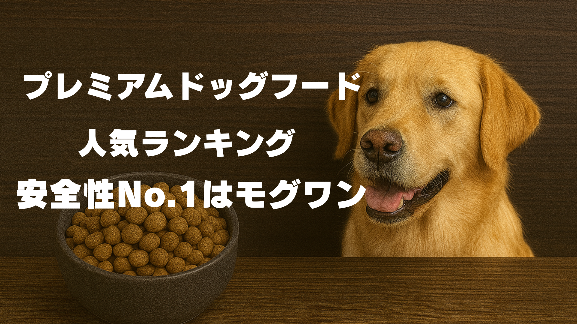【獣医師も推奨!プレミアムドッグフード人気ランキング|安全性No.1はモグワン】