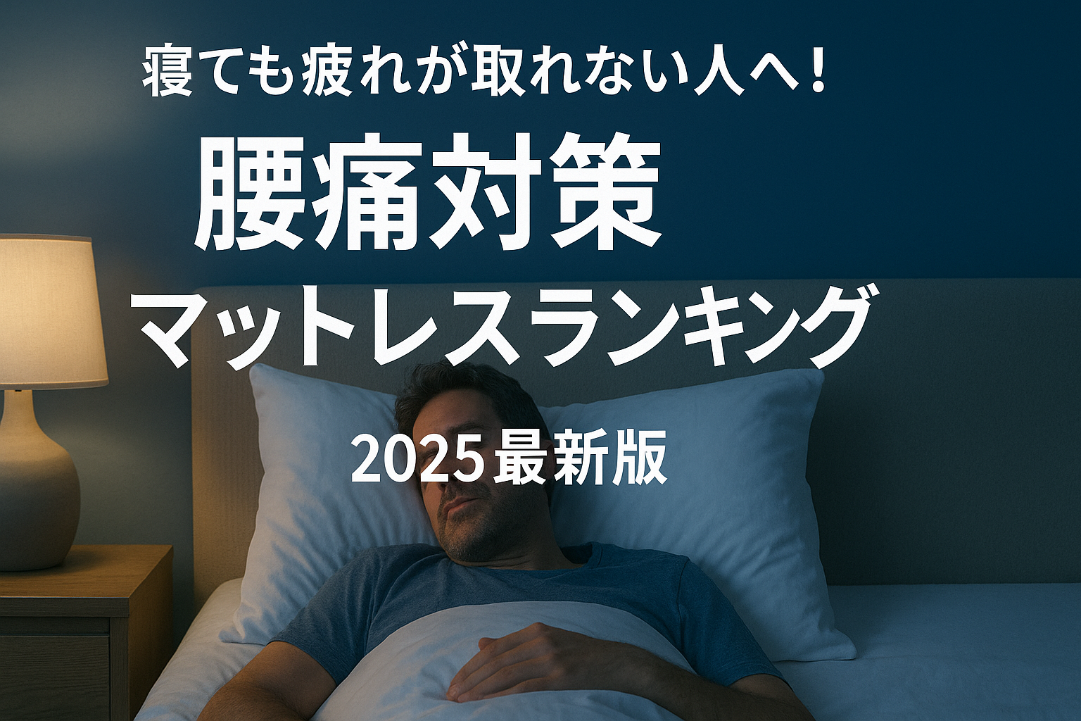 寝ても疲れが取れない人へ！腰痛対策マットレスランキング2025最新版｜マニフレックスがNo.1評価