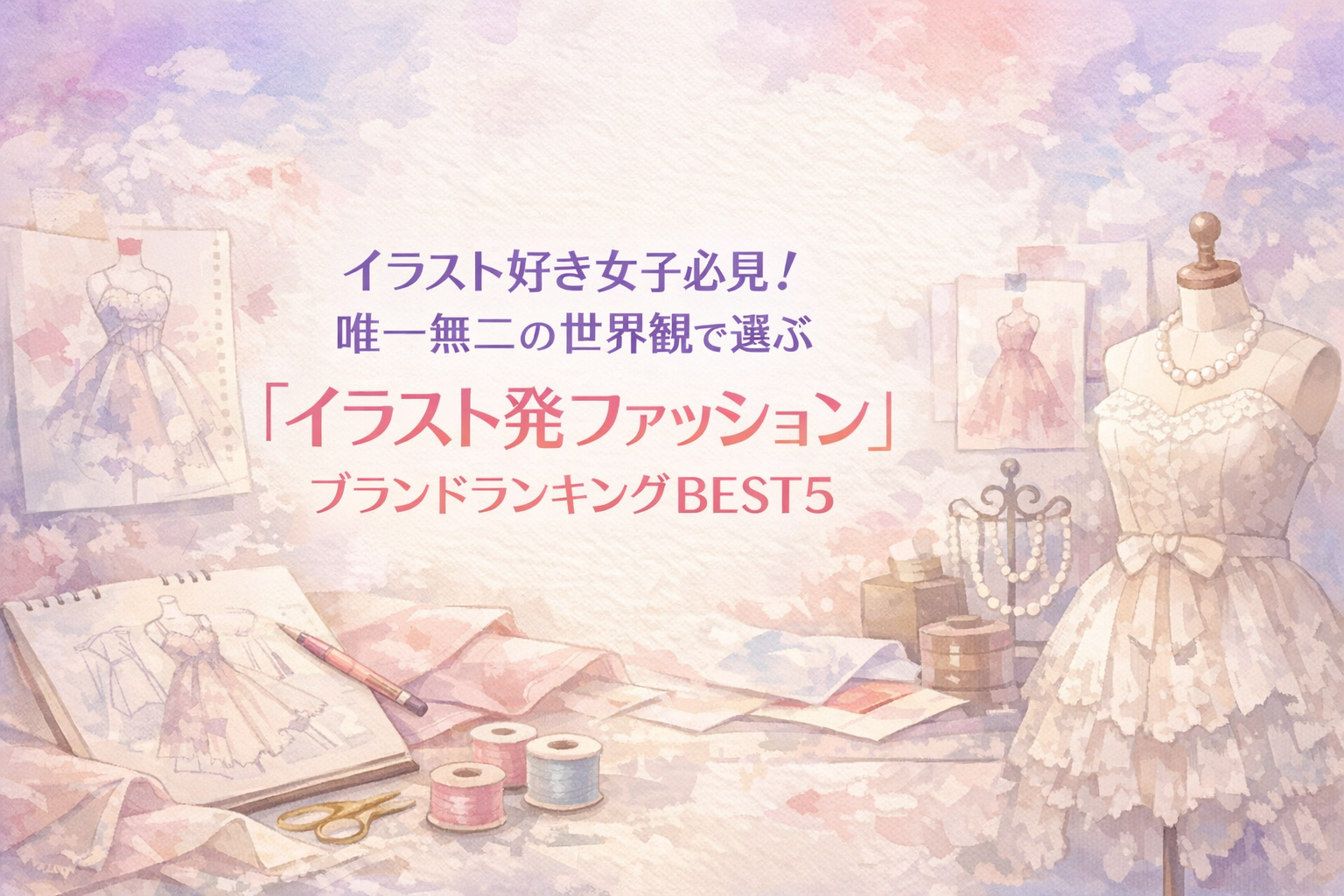 イラスト好き女子必見！唯一無二の世界観で選ぶ「イラスト発ファッション」ブランドランキングBEST5